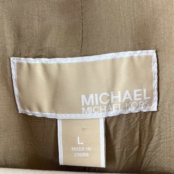 MICHAEL Michael Kors Utility/Anorak/Safari/Cargo Jacket 3/4 length Khaki size L - Picture 2 of 14